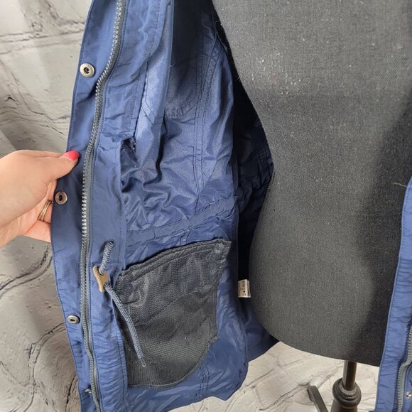 Eddie Bauer Womens S Blue Adventurer Hiking Rain Jacket Long Coat Casual - Picture 5 of 11